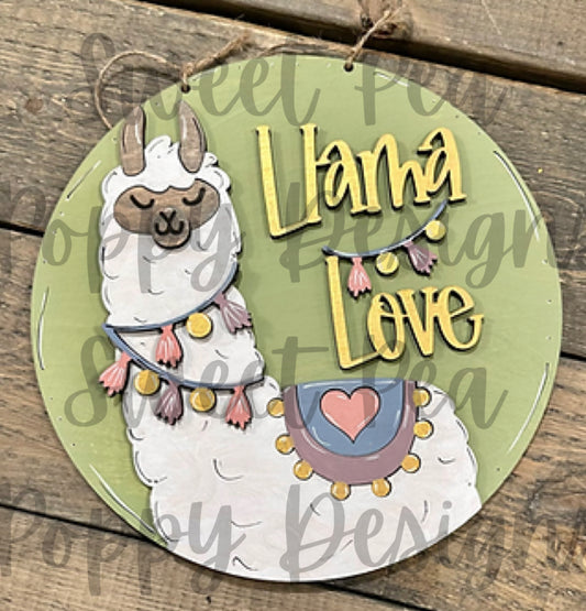 Llama Love Wall Decor